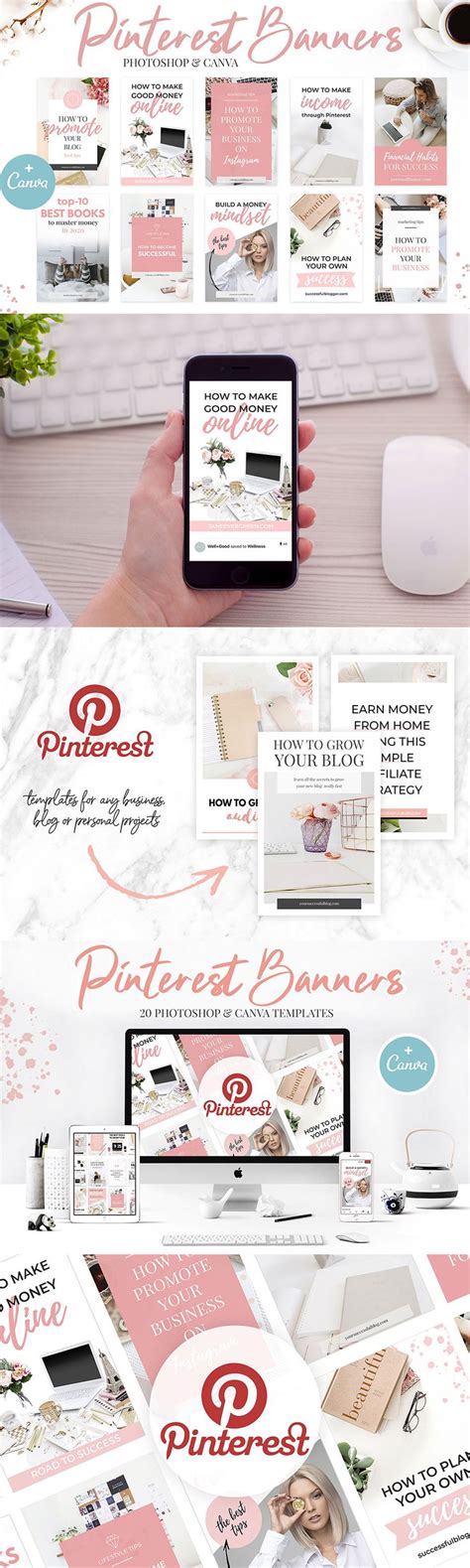 Canva Pinterest Templates | Pinterest templates, Canva tutorial, Templates