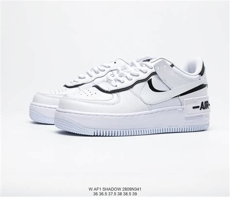 Nike Air Force 1 Shadow Black/White, Women's Fashion, Footwear ...