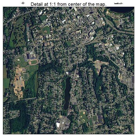 Aerial Photography Map of Middletown, CT Connecticut