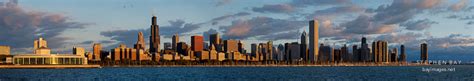 Photo: Chicago skyline at sunrise. Chicago, Illinois, USA