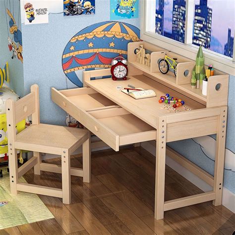 Creat a cozy and organized workspace for your little scholar with this understated desk ...