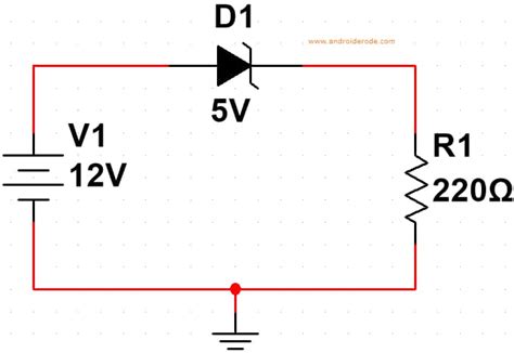 Zener Diode Forward and Reverse Bias Simulation