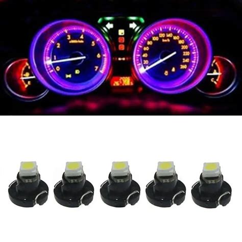 5PCS Universal Car T3 SMD Dashboard Instrument Cluster Light Car Panel Gauge Accessories ...