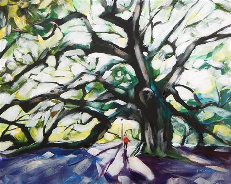 Angel Oak by Chris Wagner - acrylic painting | Angel oak, Painting ...