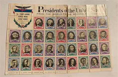 Collector Stamps-presidents of the United States From the - Etsy