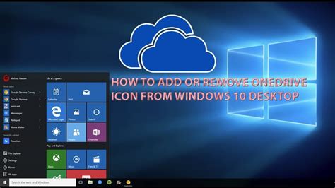 How To Add Or Remove OneDrive Desktop icon in Windows 10 - YouTube