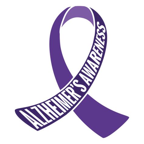 Alzheimer's Awareness Loop Ribbon Badge Sticker PNG & SVG Design For T-Shirts