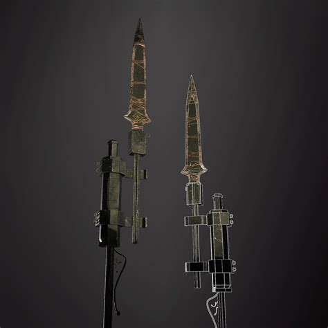 ArtStation - Rifle Spear Bloodborne - Realtime Exercise