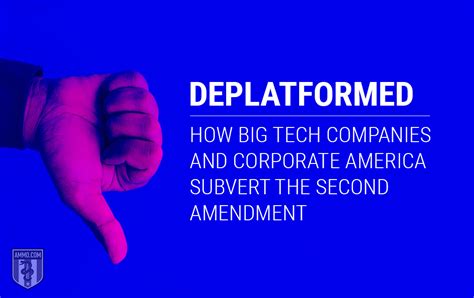 Deplatformed: How Big Tech and Corporate America Subvert the Second ...