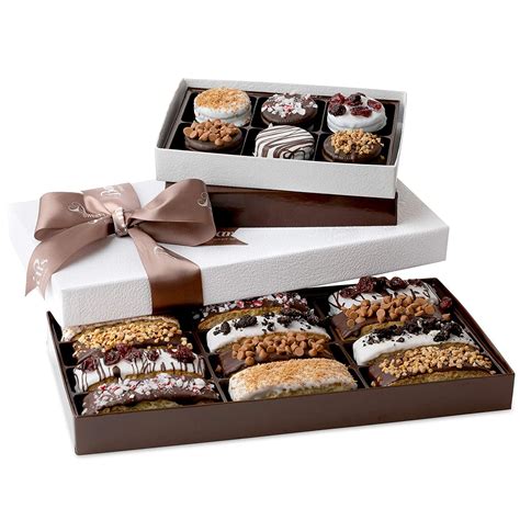 Barnett's Chocolate Cookies & Biscotti Christmas Gift Baskets, Unique ...