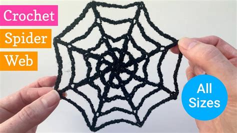 Easy crochet spider web pattern (any size) step by step tutorial - YouTube