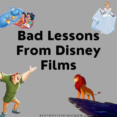 3 Bad Lessons From Disney Films - Best Movies Right Now