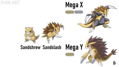 Sandshrew evolution | Pikachu art, Pokémon species, Pokemon drawings