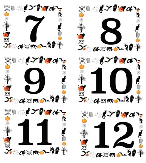 Free Printable Halloween Numbered Labels (plus Blanks!)