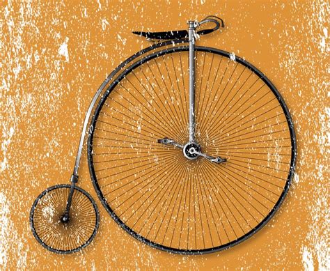 Penny Farthing Bicycle Art Illustration Stock Illustration - Illustration of bicycle, style ...