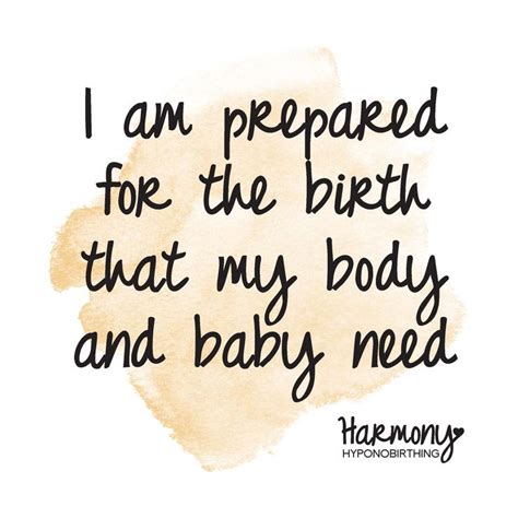 birth affirmation for hypnobirth | Birth quotes, Hypnobirthing ...