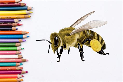 How to Draw a Bee - A Step-by-Step Tutorial to Make Bee Drawing Easy