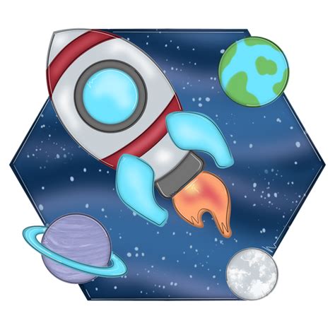 WHD Space Shuttle Rocket Hexagon – Home Creations Milling & Signage