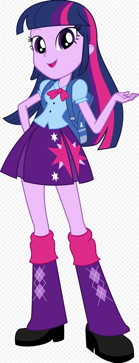 Equestria Girls Twilight Sparkle, personaje de anime de pelo morado png | Klipartz