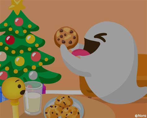 Eating Santa's cookies by ItsMeNora on DeviantArt