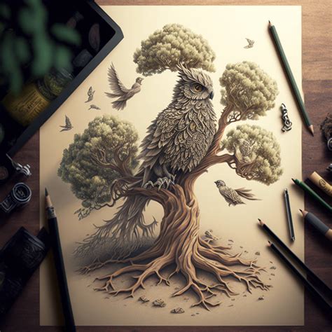 fantasy creatures In the shade of a tree by jhonfirst on DeviantArt