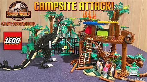 Scorpius Rex Attacks the Camp!! Lego Camp Cretaceous Showcase!! - YouTube | Lego jurassic world ...