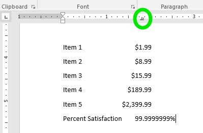 How to insert dot leader tab stop at the right margin - lasopaagri