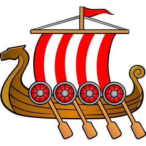 Longship Clipart Of Flowers