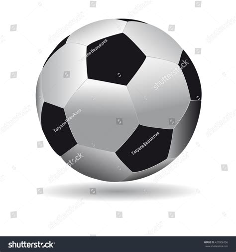 Soccer Ball White Background Stock Vector (Royalty Free) 427006756 ...