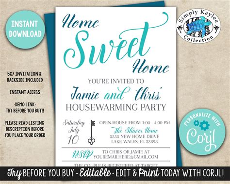 BBQ Housewarming Invitation We've Moved Housewarming - Etsy