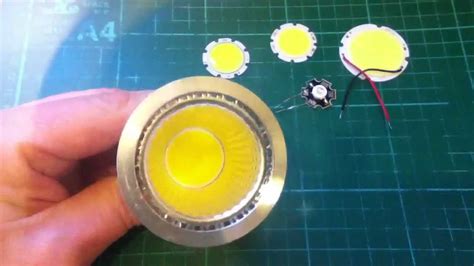 GU10 spot light uses COB (chip on board) LED - YouTube