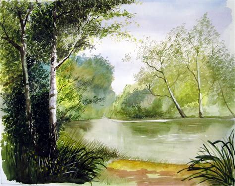 Watercolor Scenery Painting at GetDrawings | Free download