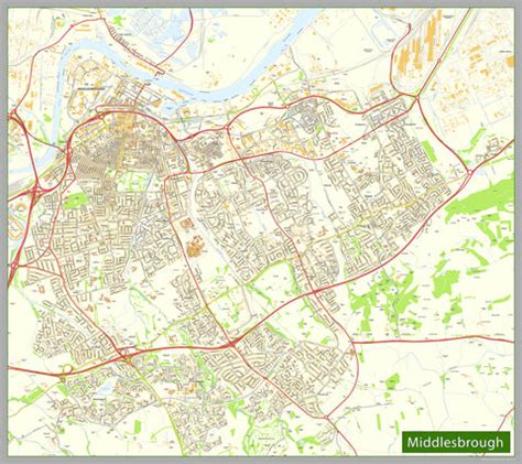 Middlesbrough Street Map | I Love Maps