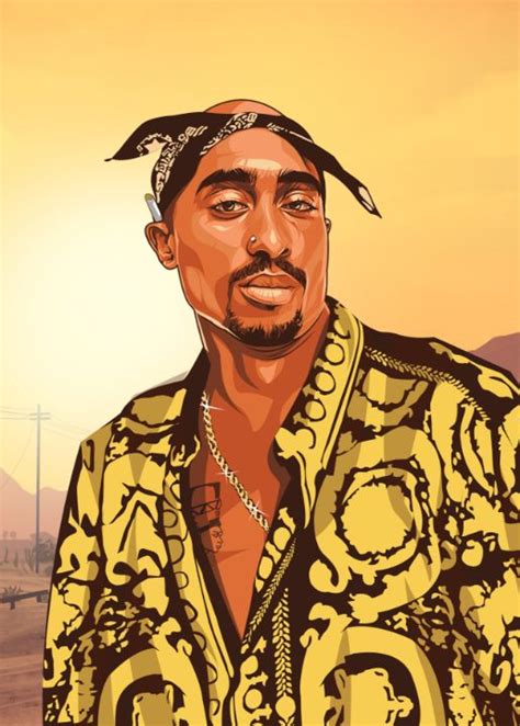 Tupac Shakur - OC ART - Digital Art, People & Figures, Portraits, Male - ArtPal