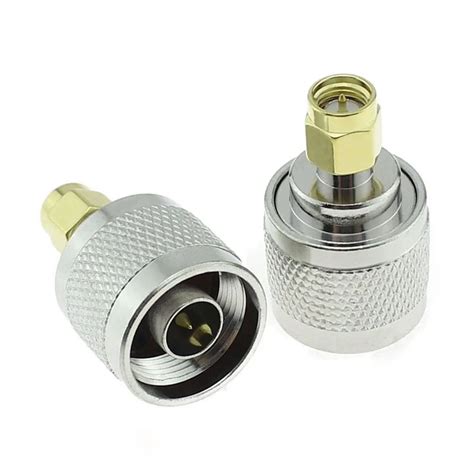 2pcs Router RF Adapter SMA Male To N Male Connector ,N Male Turn SMA Male Adapter Internal Screw ...