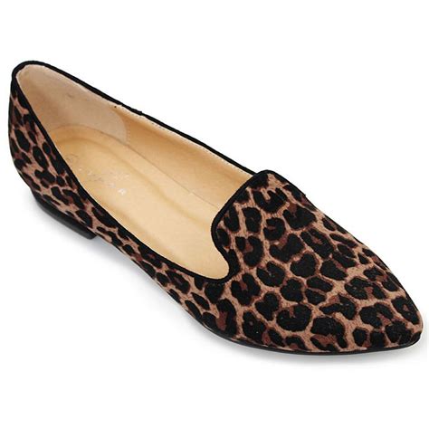 FLC655 Trenton Womens Slip On Leopard Print Smart Pumps Flats Loafer Shoes | eBay