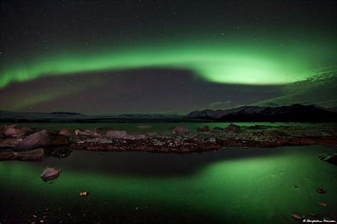 Encircled Glacier Lagoon, south-east Iceland | Northern lights, Iceland, Lagoon