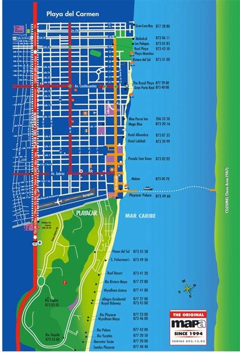 Map Of Playa Del Carmen Hotels - Maping Resources