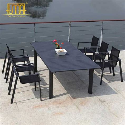 Aluminum Outdoor Dining Sets Extendable Design