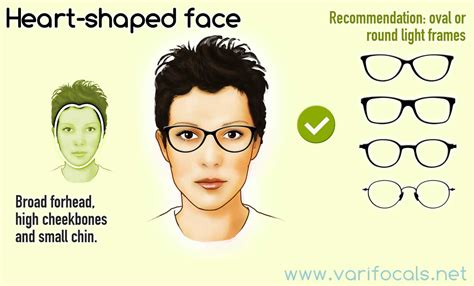 Glasses frames for a heart-shaped face (female)