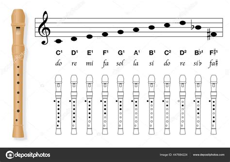 Blank Recorder Fingering Chart