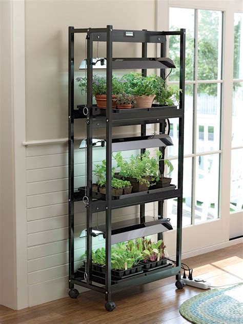 Grow Lights: Compact 3-Tier SunLite® Garden | Gardeners.com | Grow light stand, Tiered garden ...