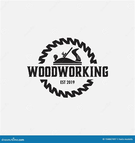 Woodworking Logo Design Template Vector Isolated Illustration Stock ...