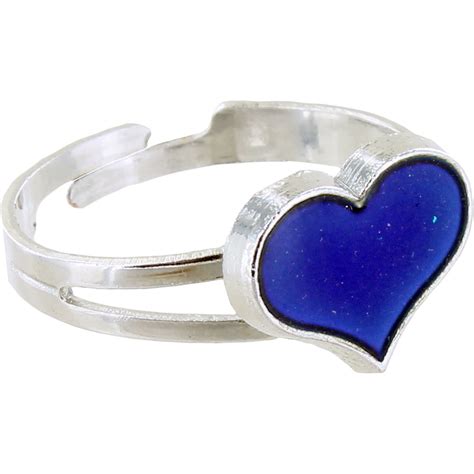 Heart Mood Ring with Adjustable Size Band | xUmp