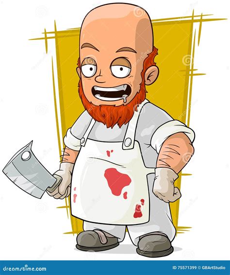 Cartoon Butcher And Pizza Chef Vector Character Illustration ...