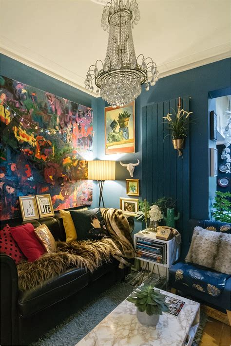 Pin by Smj Voirreydirector on Busy bohemian | Blue living room, Maximalist interior design ...
