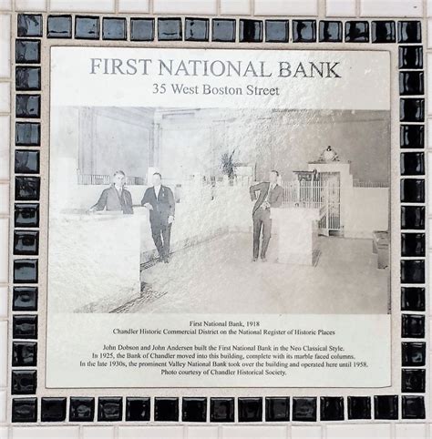 First National Bank, 1918 Historical Marker