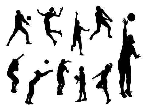 Volleyball Silhouette SVG