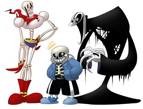 SkeleFamily | Undertale Fan art by AngosturaCartoonist on DeviantArt