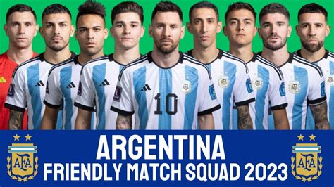 ARGENTINA Squad International Friendlies March 2023 | Argentina Squad 2023 - YouTube